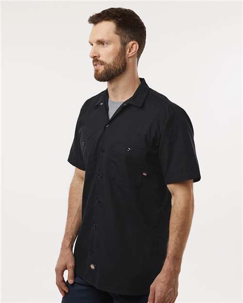 Men's Industrial Short Sleeve Work Shirt - Tall Sizes
