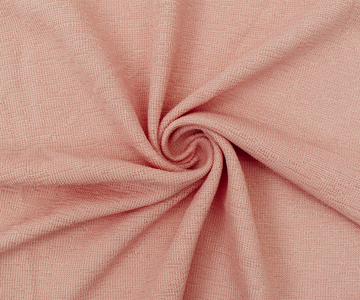 1 Yard Peach Orange Semi Sheer Patterned Jacquard Knit Fabric For Apparel Crafts 63 Inches Width