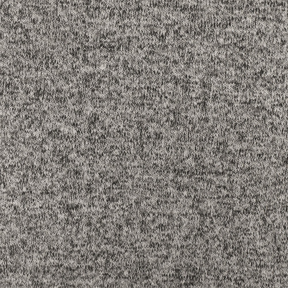 1 Yard Winter Gray & White Texture Stretch Brushed Back Jersey Knit Fabric for Apparel, 56 Inches Wide