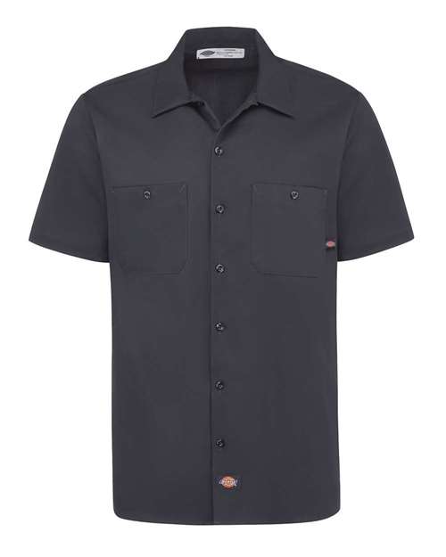 Dickies Men's Industrial Short Sleeve Cotton Work Shirt