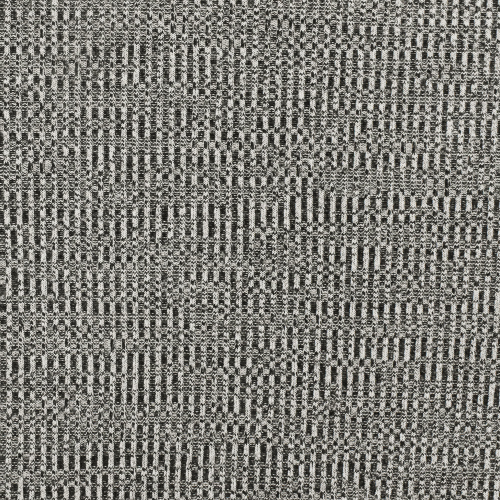 1 Yard Ash White & Black Textured Rib Knit Soft Matte Fabric for Blouses & Activewear, 54 Inches Width