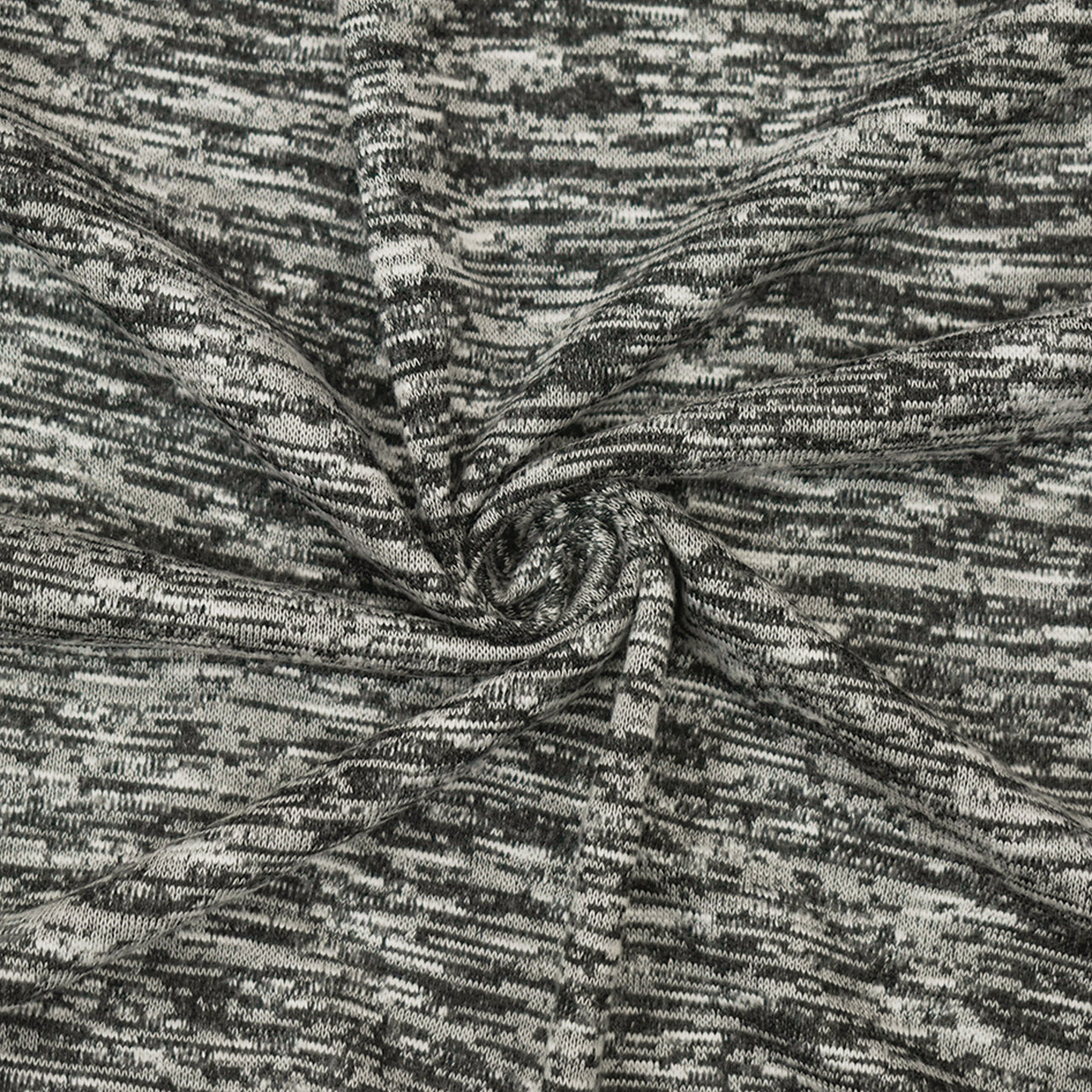 1 Yard Black Multi Cotton Poly Stretch Spandex Slub Jersey Knit Fabric For Apparel Crafts 59 Inches Width