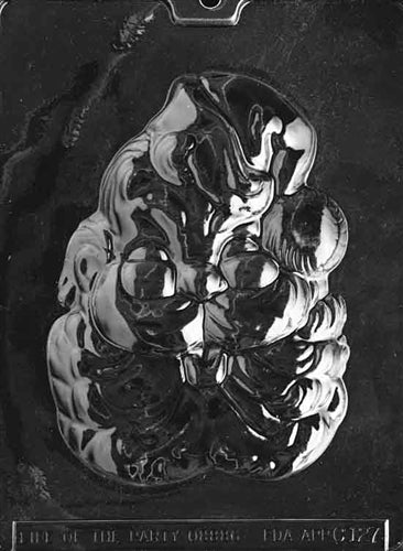 Large Santa Head Chocolate Mold - LPC127