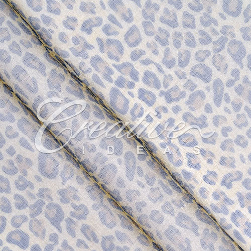58" Organza Leopard Sheet - 3 Yards (Gold/Brown)