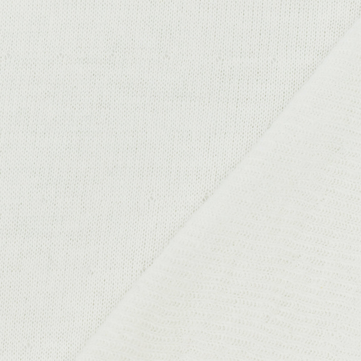 1 Yard White Poly Cotton Stretch Double Layer Knit Fabric For Apparel Crafts 56 Inches Width