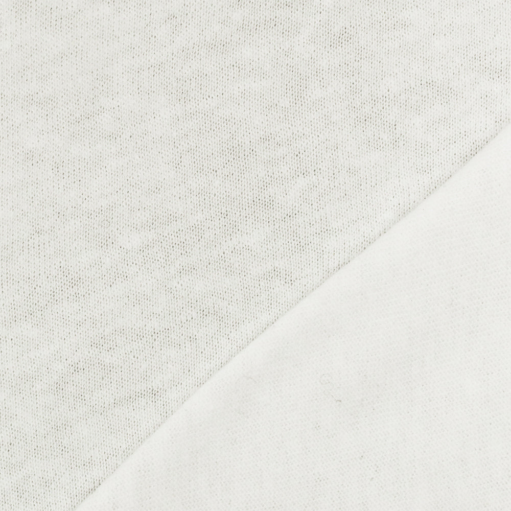1 Yard Wind Ivory Jersey Knit Soft Slub Texture Poly Cotton Stretch Fabric , 65" Wide