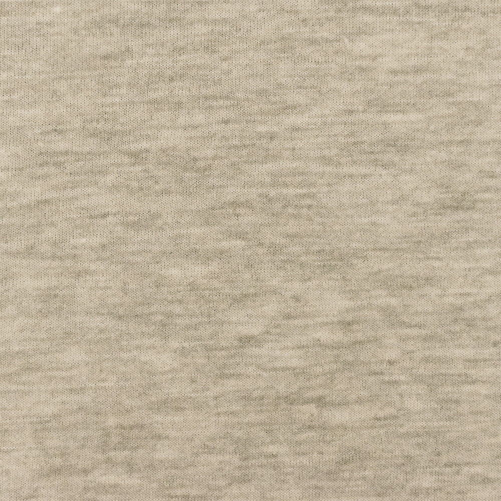 1 Yard Slightly Beige Gray Ivory Slub Stretch Rayon Jersey Knit Fabric 59 Inches
