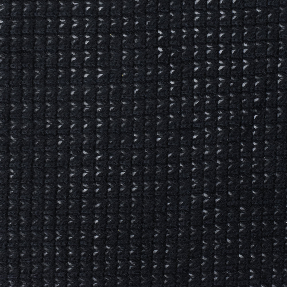 1 Yard Black Solid Stretch Poly Blend Thermal Sweater Knit Fabric 58" Width