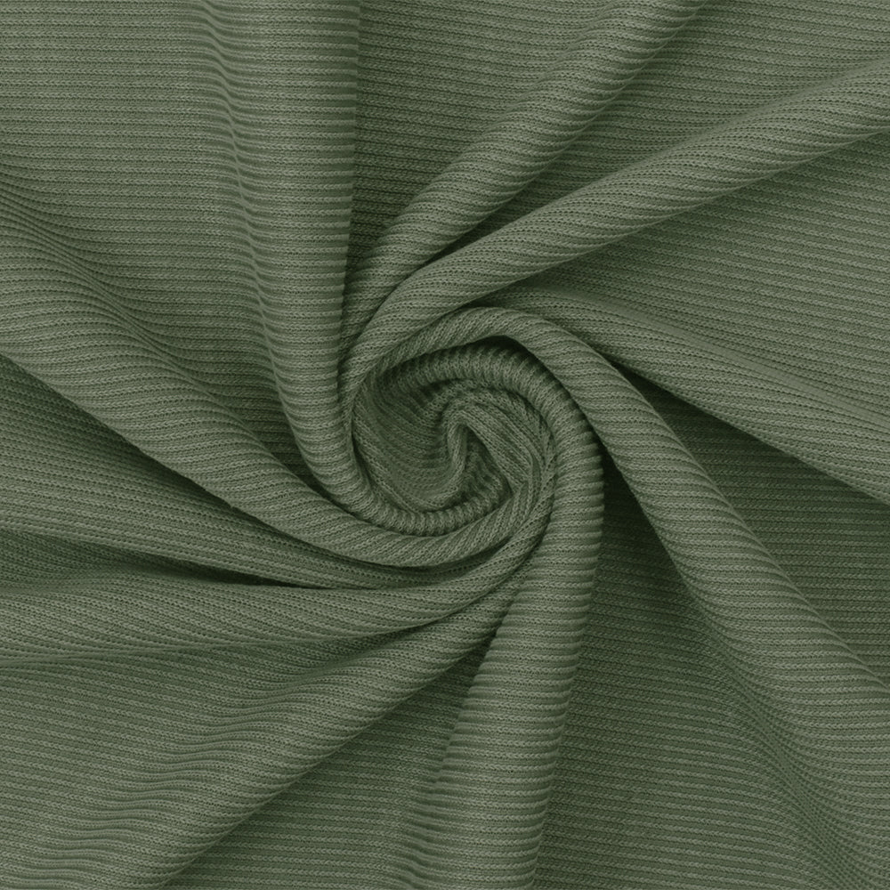 1 Yard Dusty Green Spandex Poly Rayon Rib Knit Fabric For Blouses And Dresses 59 Inches Width