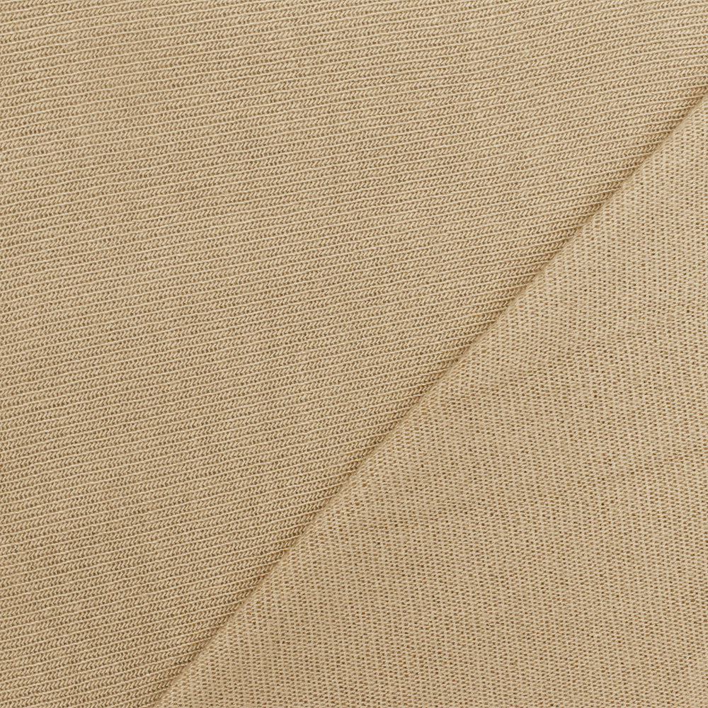 1 Yard Beach Beige Solid Stretch Rayon Jersey Knit Fabric, 54" Wide