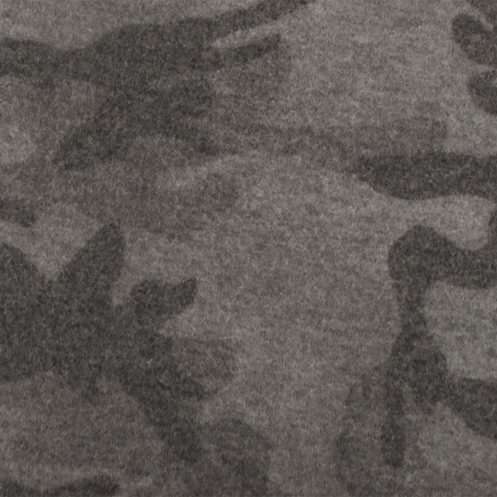 1 Yard Vintage Gray Camo Brushed Jersey Knit Soft Stretch Poly Fabric for Apparel , 55" Wide