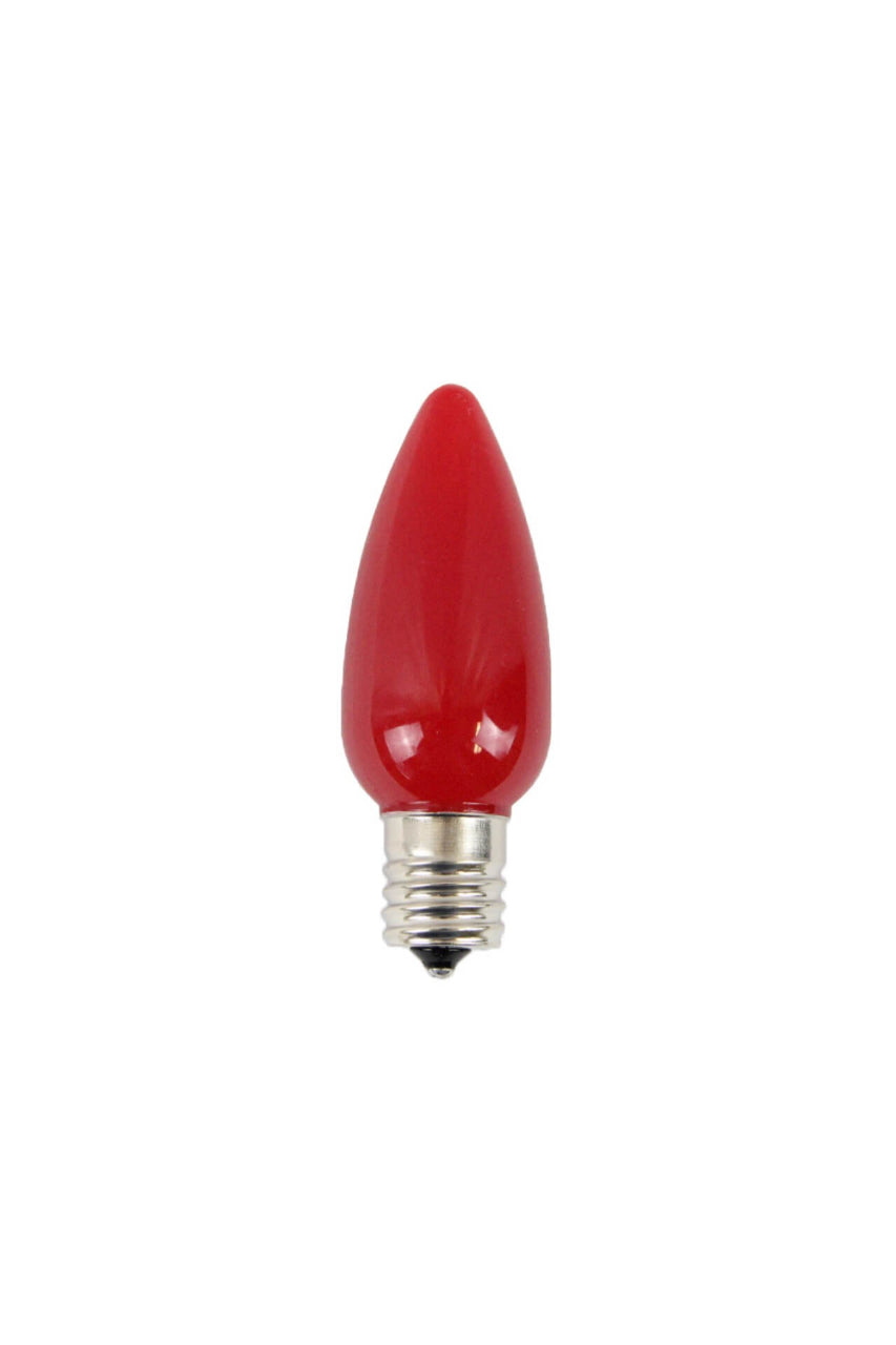 C9 Wonderful LED SMD Bulb (25 bulbs/bag) - Frosted, Red