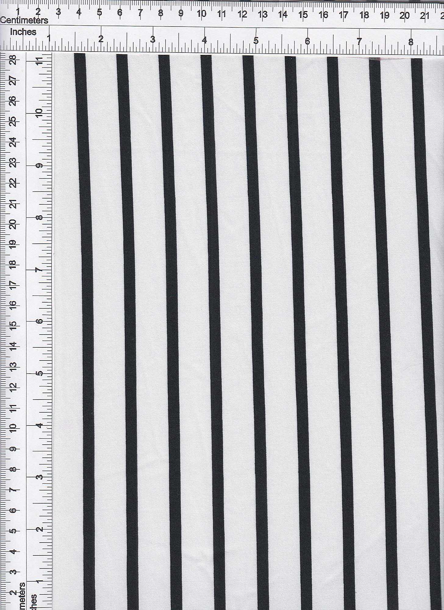 1 Yard DTY Vertical Stripe Print Knit Fabric, 58/60? Wide Polyester Spandex Blend