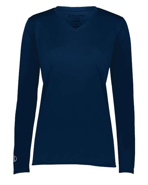 Holloway Women's Momentum Long Sleeve V-Neck T-Shirt