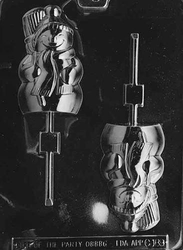 Large Snowman Lolly Chocolate Mold