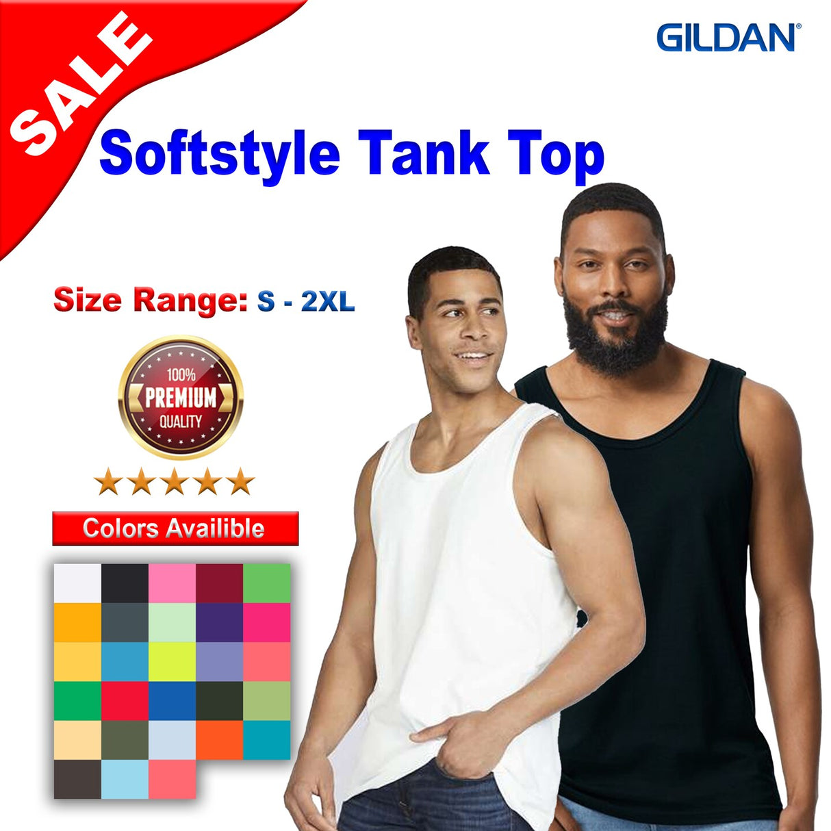 Gildan® Softstyle Sleeveless Tank Top - 64200