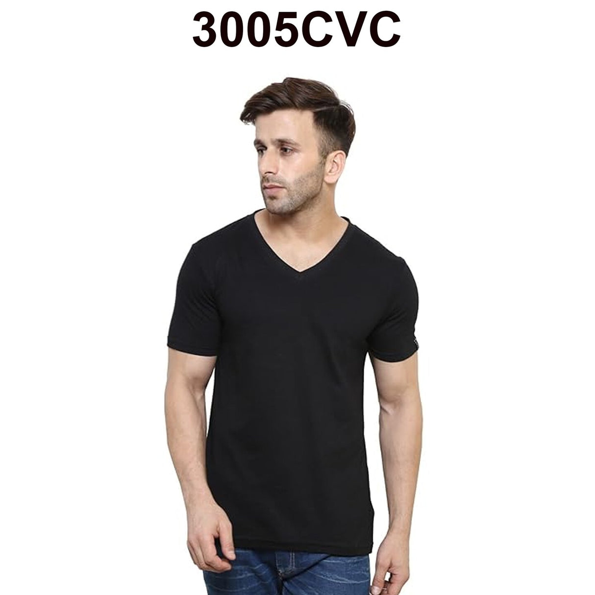 BELLA + CANVAS® Heather CVC Short Sleeve V-Neck Tee