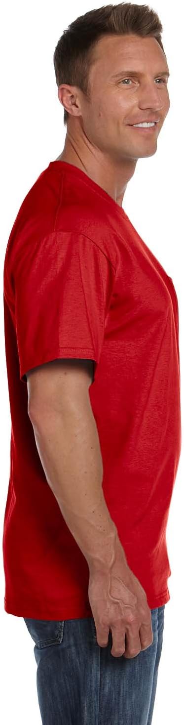 Bayside® USA-Made Short Sleeve Crewneck Pocket T-Shirt