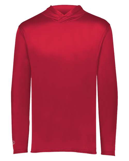 Youth Momentum Hooded Long Sleeve Performance T-Shirt