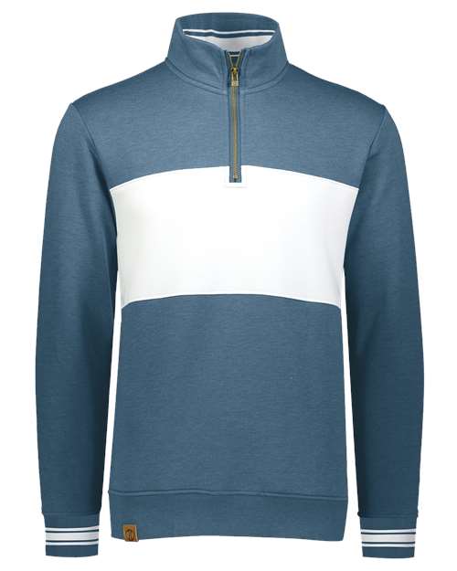 Men's All-American Fleece Colorblocked Quarter-Zip Sweatshirt