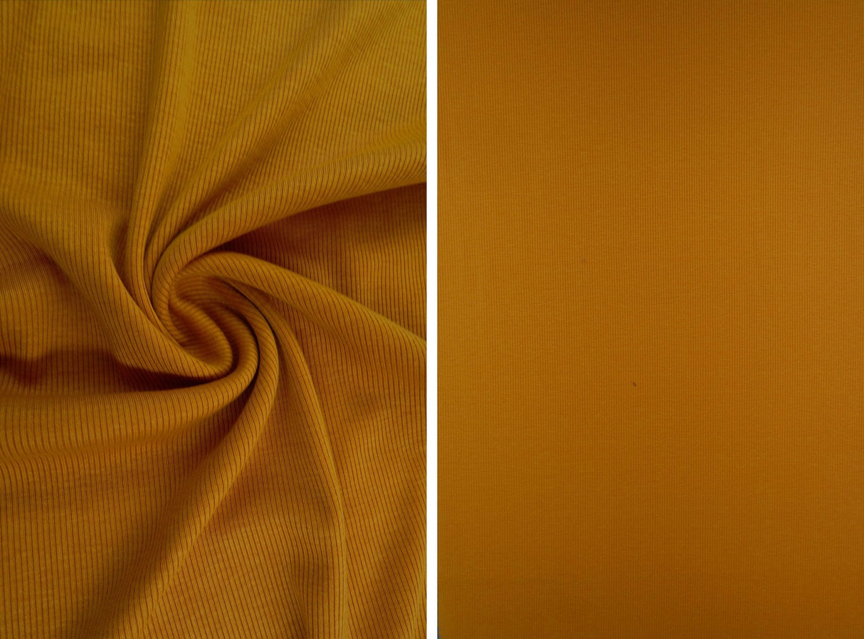 Rib Solid Stretch Knit Fabric