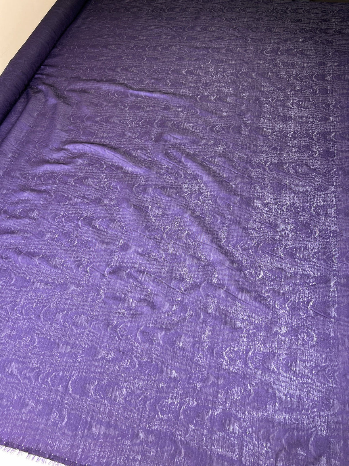 Polyester Jacquard Fabric Purple Shade