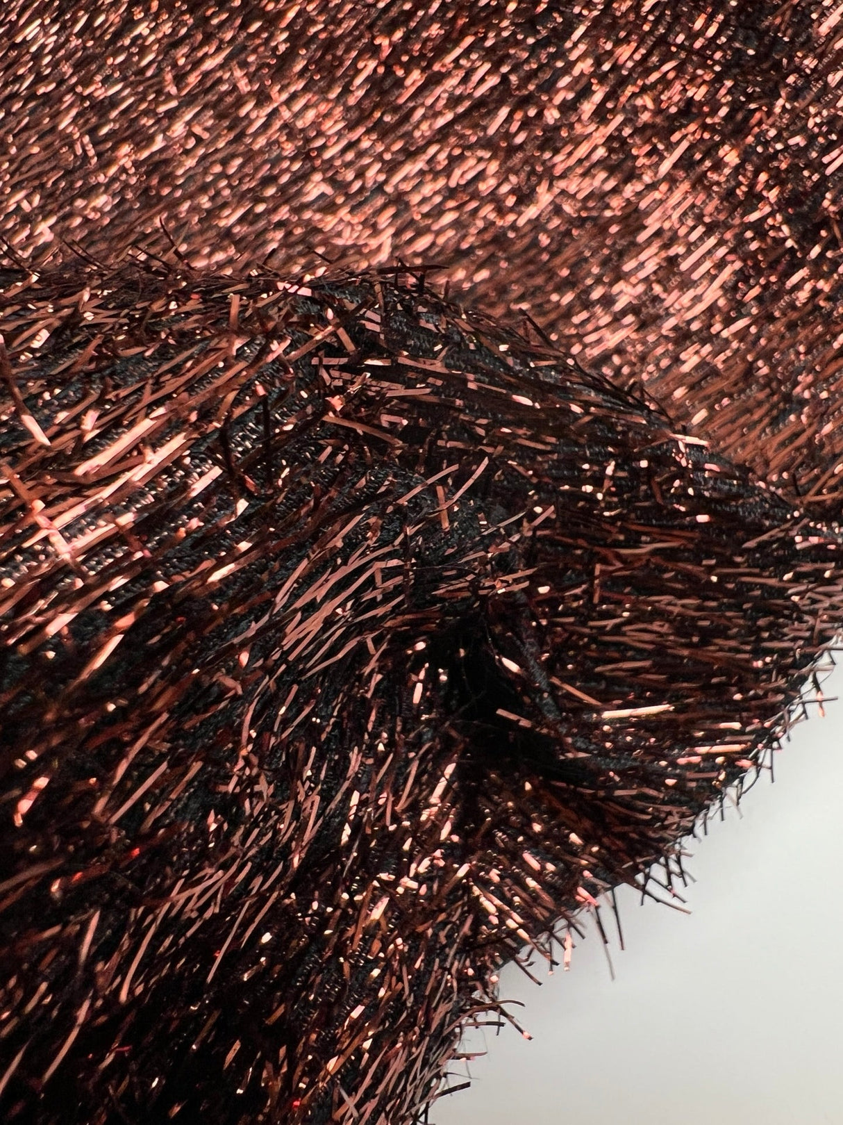 Lurex Woven Fabric Brown Shade