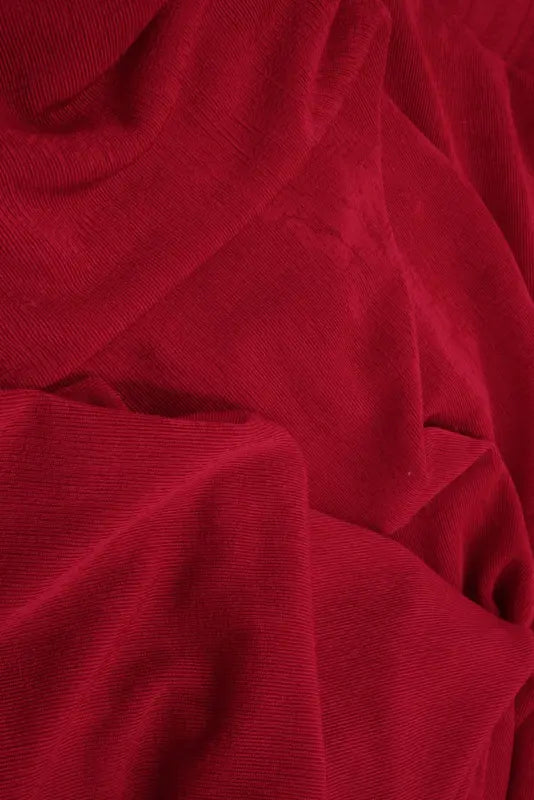 ১ গজ স্লিঙ্কি রিব নিট ফ্যাব্রিক ১x১ সলিড পলিয়েস্টার স্প্যানডেক্স স্ট্রেচ ৫২/৫৪ ইঞ্চি