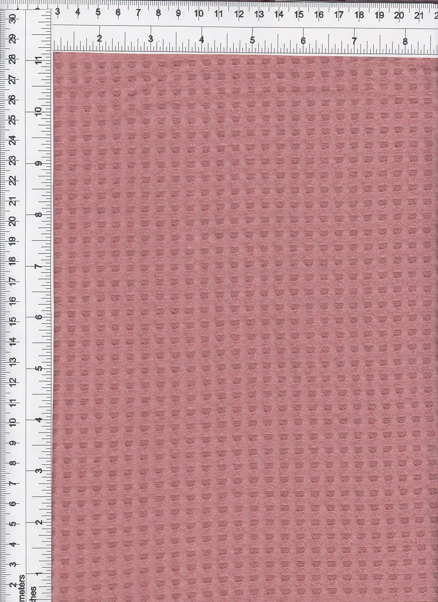1 Yard Waffle Brushed Solid Fabric, 58/60'' Wide Polyester Rayon Spandex Blend