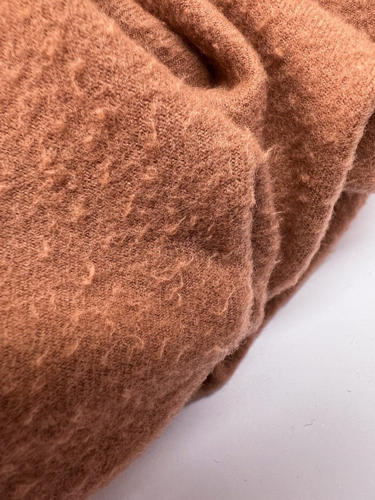 Wool Tweed Twill Brown-Orange