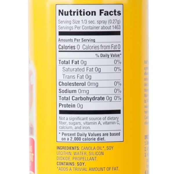 PAM 17 oz. High Yield Canola Release Spray - 6/Case