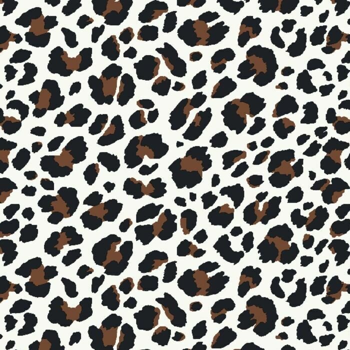 Cotton Poly Spandex Jersey White Animal Skin
