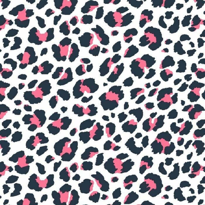 Cotton Poly Spandex Jersey White Animal Skin