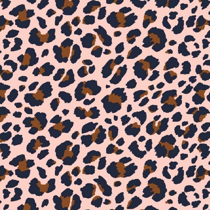 Cotton Poly Spandex Jersey White Animal Skin
