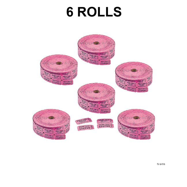 Magenta Coupon Double Roll Tickets Bulk 12000 Pieces