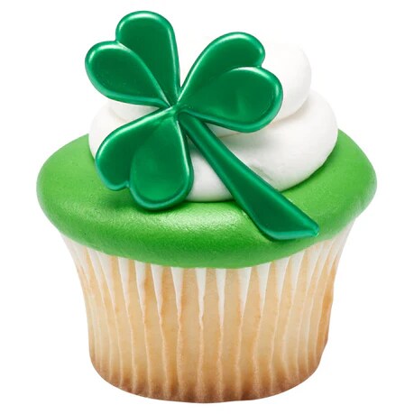 St. Patrick's Day Icons Shamrock Cupcake and Cake Layons Pics 12 set