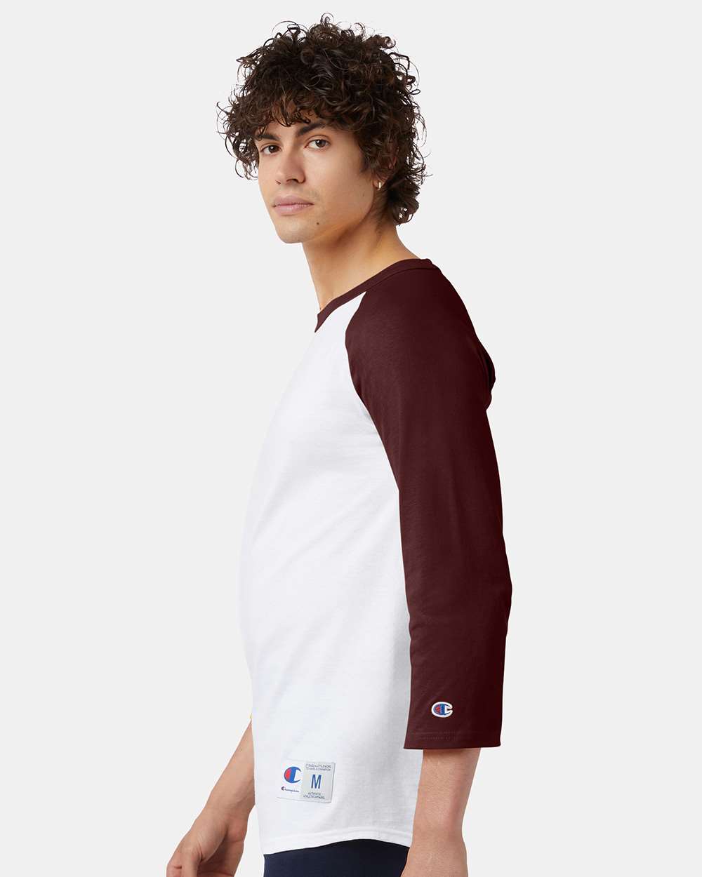 Champion® Three-Quarter Raglan Sleeve Baseball T-Shirt