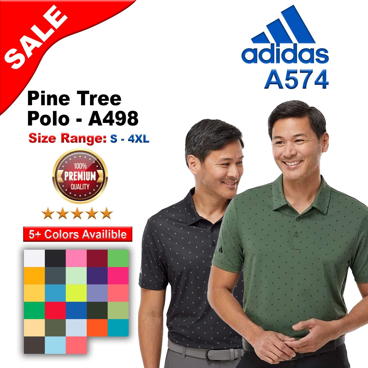 Adidas® Pine Tree Polo