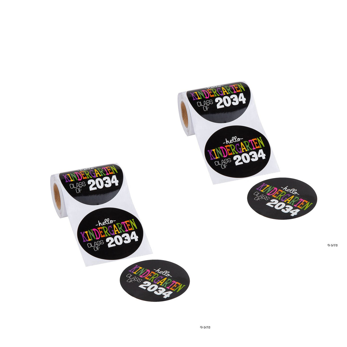 Class of 2034 Sticker Roll Bulk 100 Pc