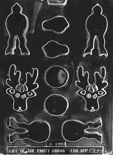 Stack Reindeer Chocolate Mold
