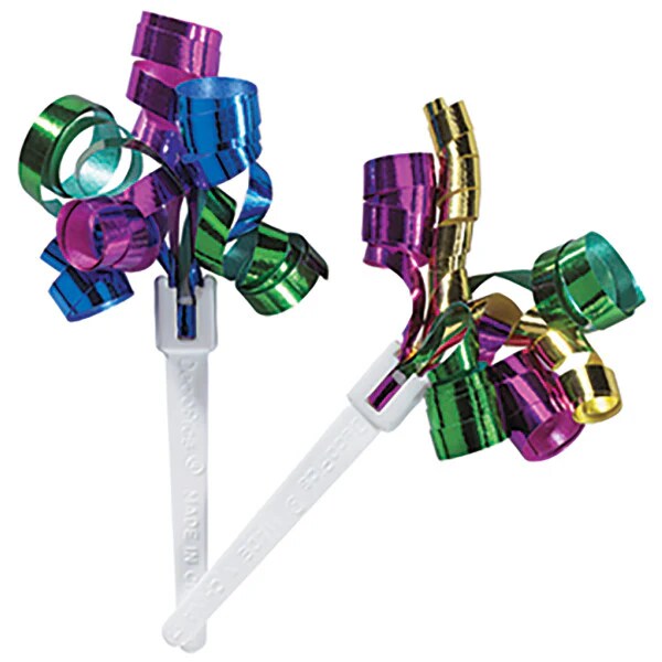 Bright Ribbon curls topper celebrate with congratulations Cupcake Cake Pics - set of 12