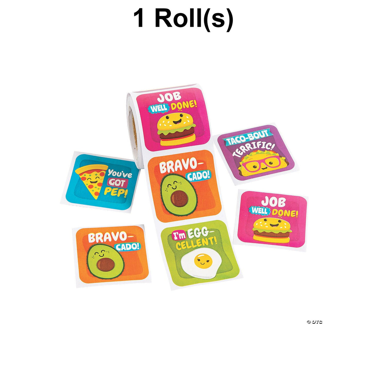 Funtastic Food Friends Sticker Roll 100 Pc.