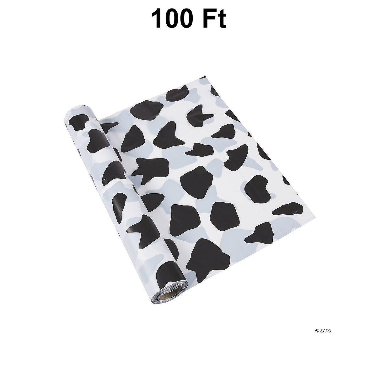 40" x 100 ft. Cow Print Plastic Tablecloth Roll