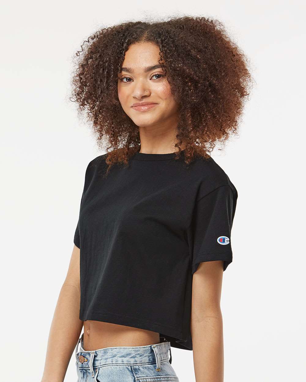 Champion® Women's Heritage Jersey Crewneck Short Sleeve Crop T-Shirt