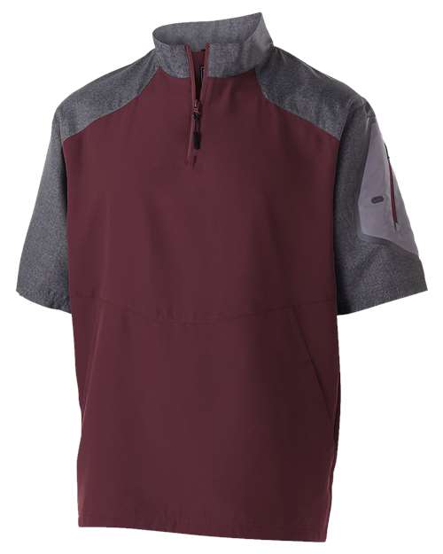 Holloway Unisex Raider Short Sleeve Quarter-Zip Pullover
