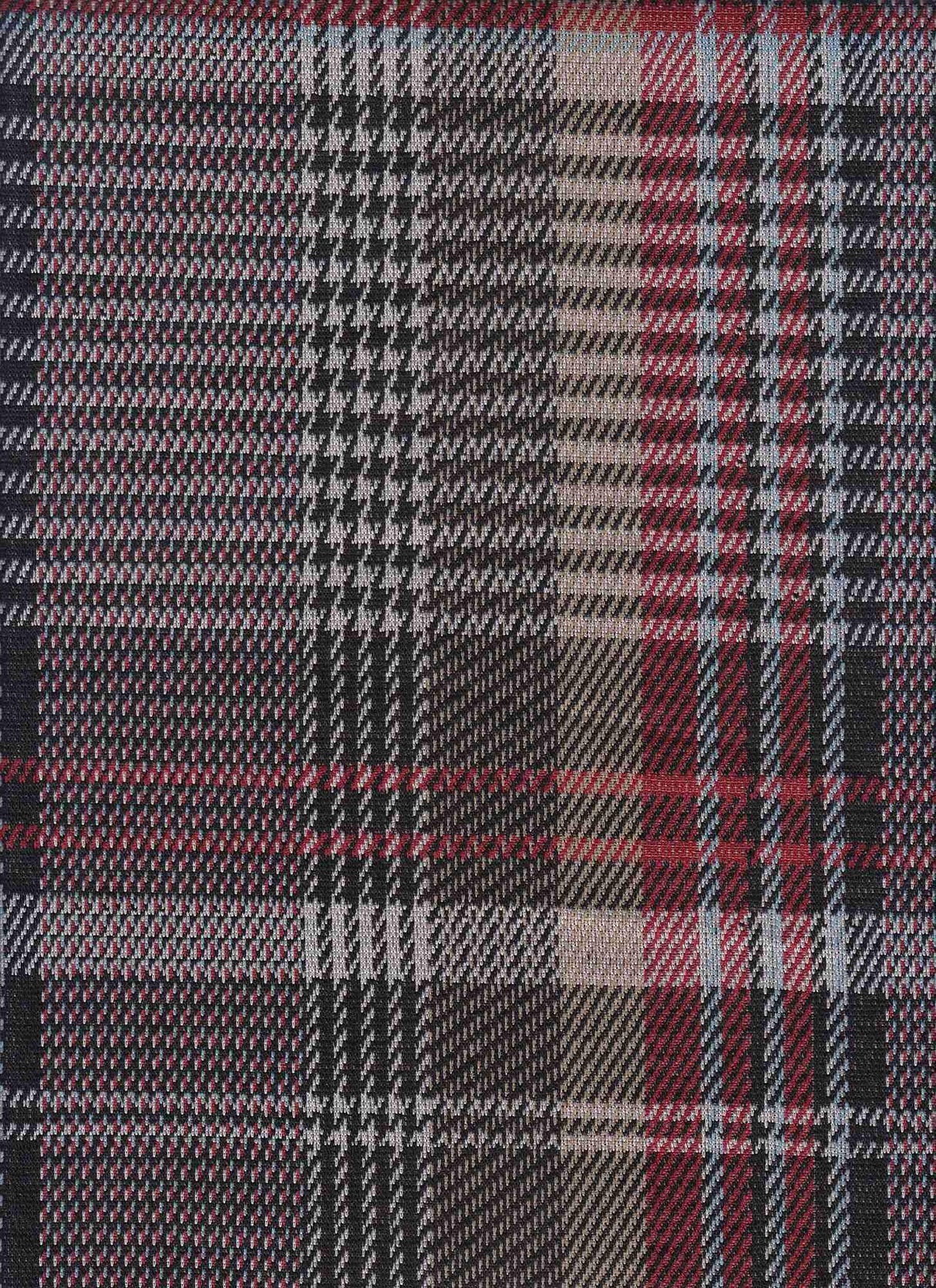 1 Yard Yarn Dyed Knit Jacquard Plaid Fabric Stretch Polyester Rayon Spandex 58/60 Inches Wide