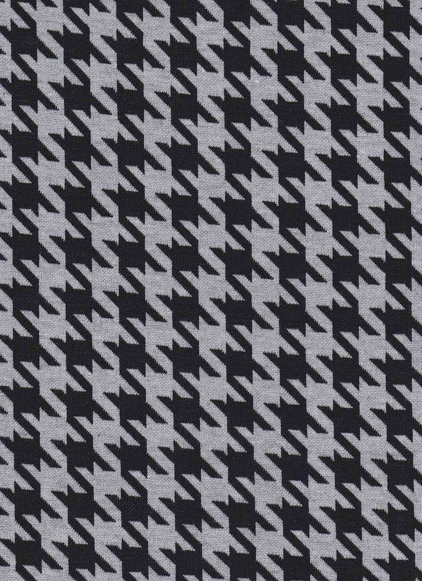 Herringbone Knit Jacquard Houndstooth Fabric Stretch Polyester Spandex 58/60 Inches Wide
