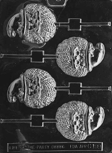 Crafty Santa Head Lolly Chocolate Mold