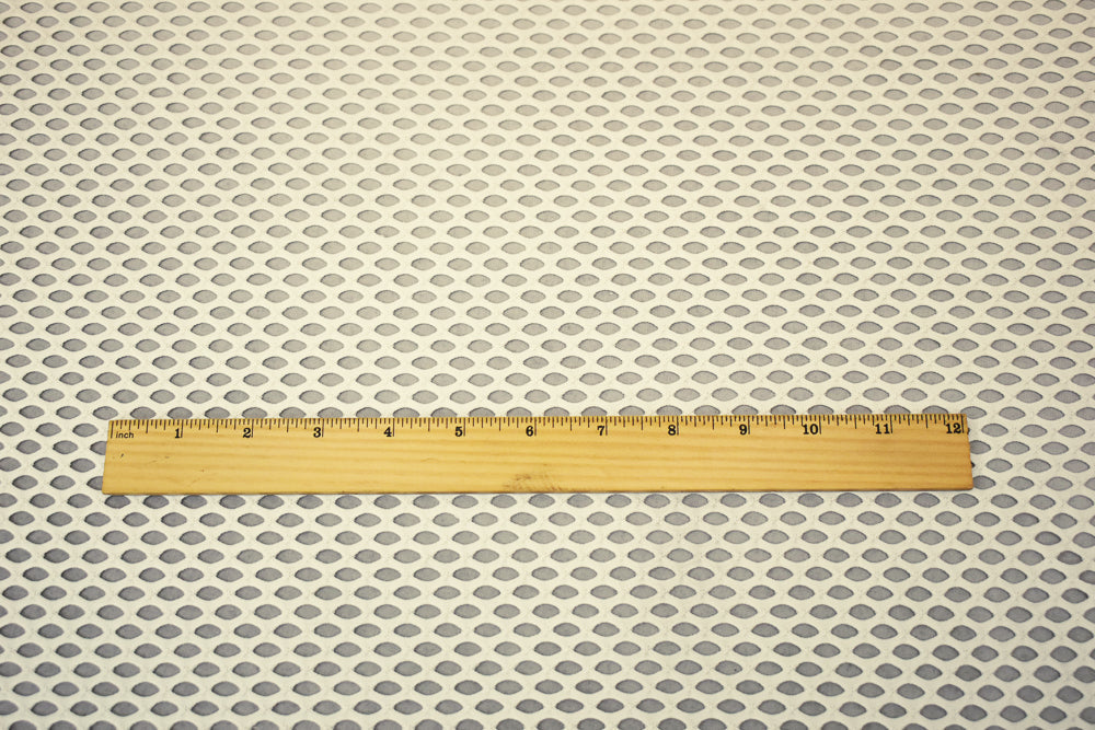 1 Yard Ivory Polyester Stretch Spandex Mesh Activewear Knit Fabric 52 Inches Wide