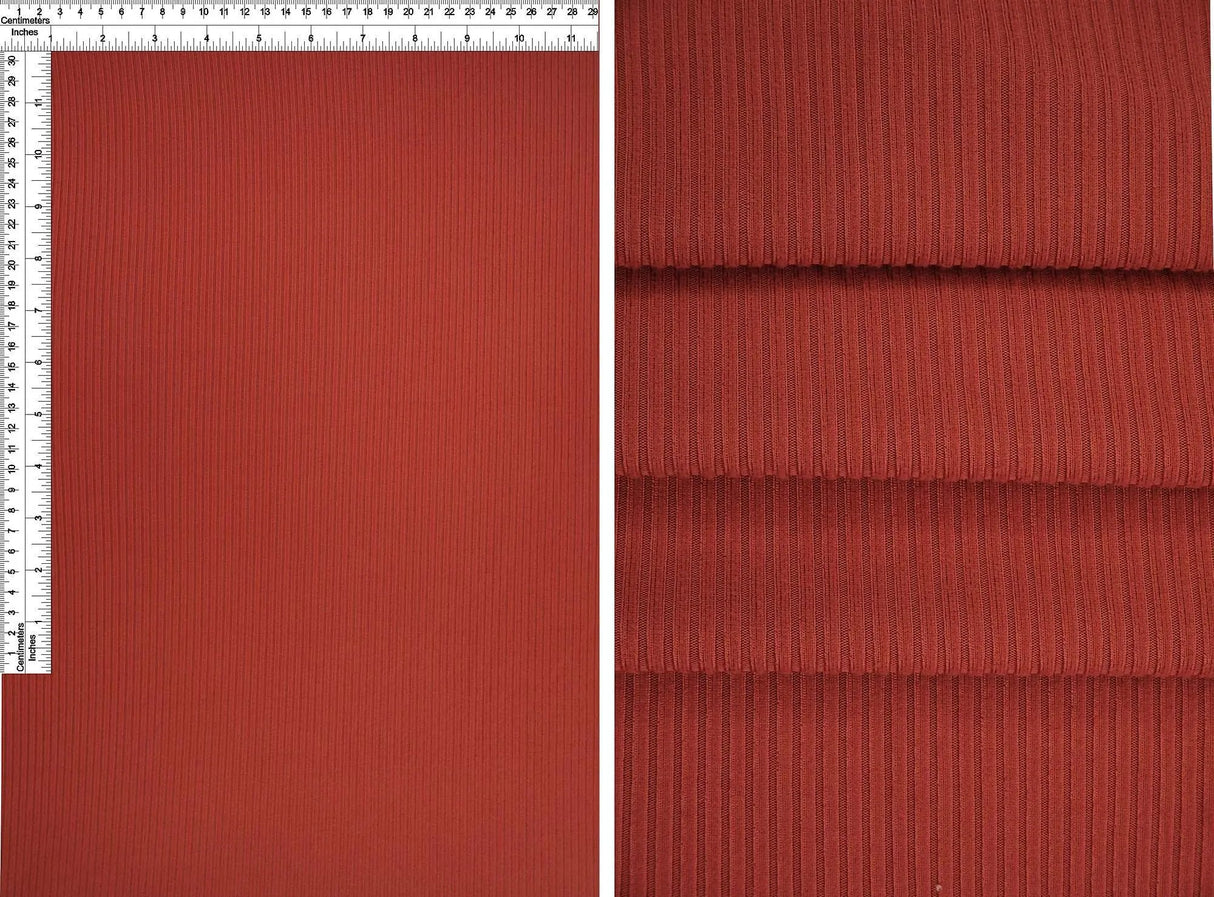 1 Yard 4x2 Yummy Rib Solid Knit Fabric, 58/60'' Wide Polyester Spandex Blend